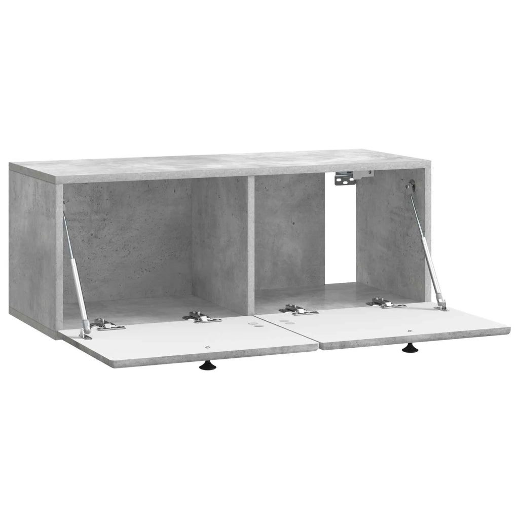 Mobile Porta TV da Muro 78,5 x 31 x 30 cm Grigio Cemento