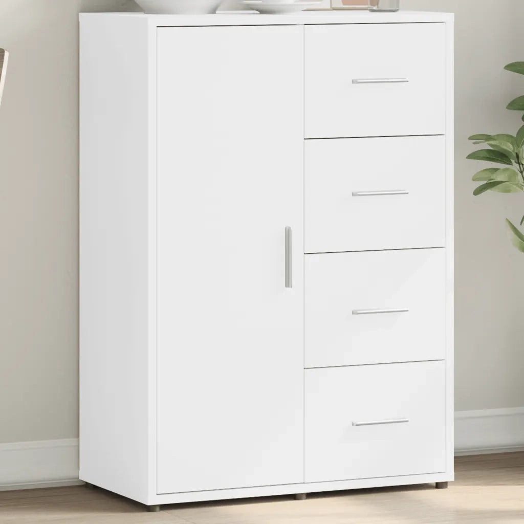Credenza | Madia | Buffet da pranzo | Armadio da pranzo Bianca 60x31x84 cm in Legno Multistrato