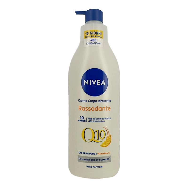 NIVEA CREMA LATTE RASSODANTE 48H DI IDRATAZIONE CON Q10+VITAMINA C PELLE PIÙ TONICA ED ELASTICA PER PELLE NORMALE 400 ML