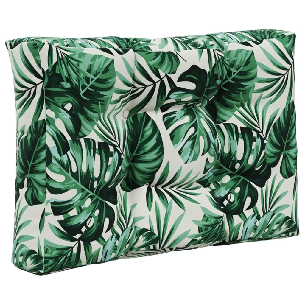 Cuscino per divano da esterno 3 pcs Motivo Foglia Poliestere 900773