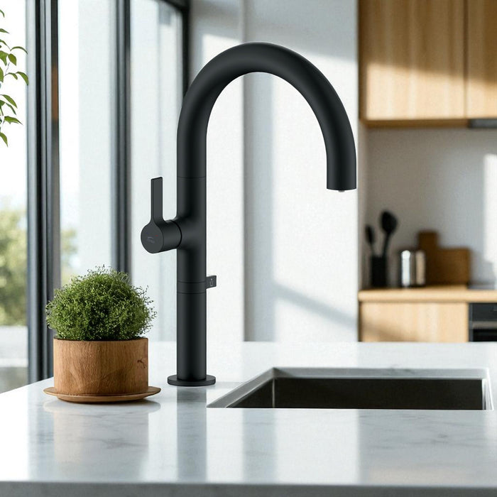 Rubinetto Lavello Nero con Filtro Acqua | Beccuccio Mobile, Design Moderno e Risparmio Idrico