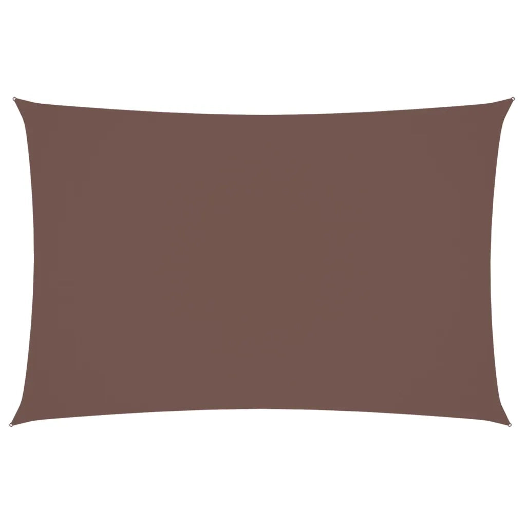 Parasole a Vela in Tessuto Oxford Rettangolare 2x4 m Marrone cod mxl 25298