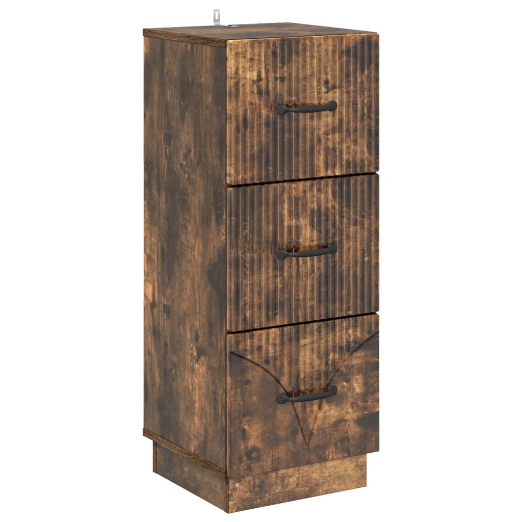Mobile con Cassetti Rovere Fumo 33 x 34,5 x 87 cm 895310