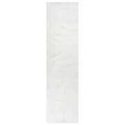 Tappeto da salotto rettangolare jacquard, 80 x 300 cm a pelo corto bianco sporco Stile Moderno