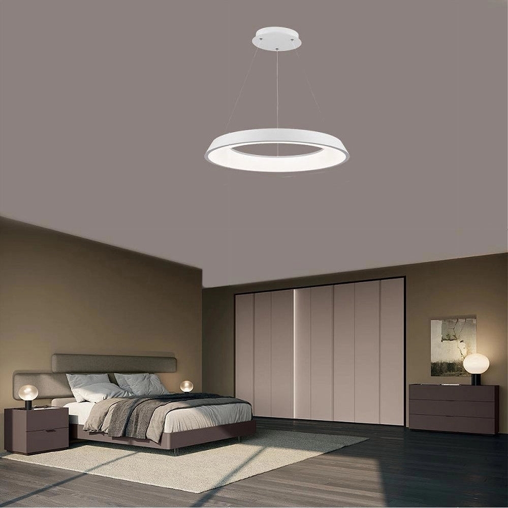 Trade Shop - Lampadario Led 43w Tre Colorazioni Luce Lampada Da Soffitto Ultra Moderno A71-3c -