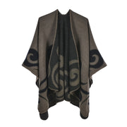 Mantella/sciarpa da donna in cashmere caldo per autunno/inverno con spacchi - Sciarpa alla moda