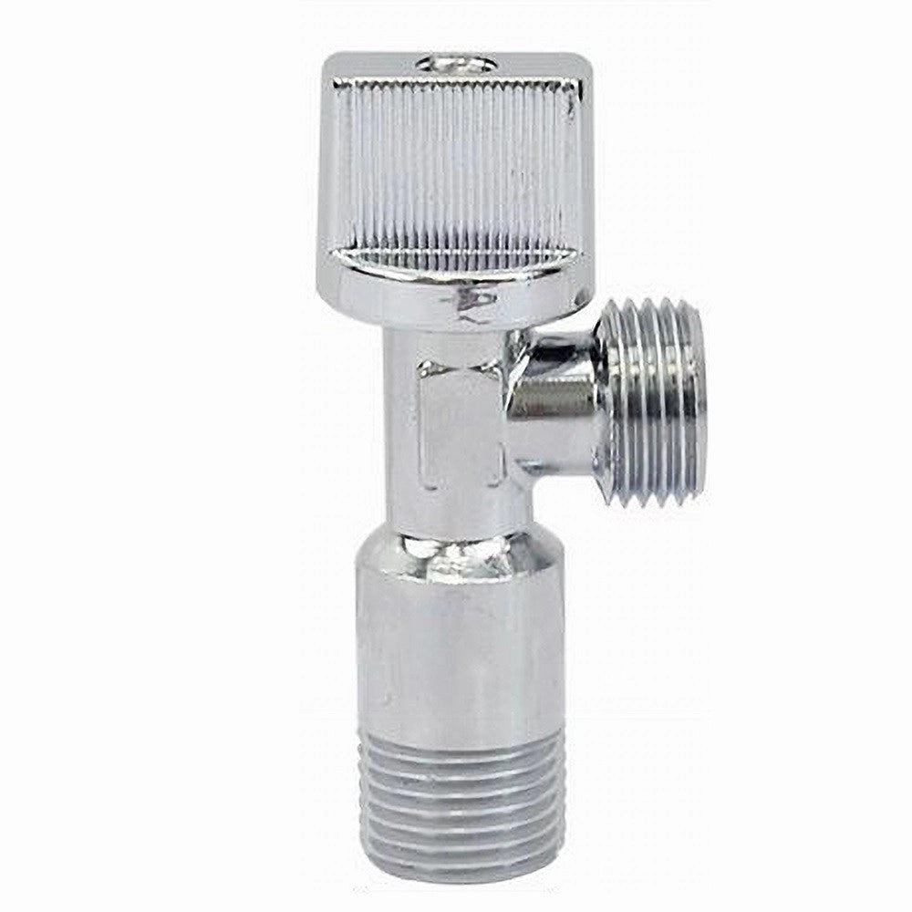 Trade Shop - Rubinetto Sottolavabo Cromato 1/2 1/2 Sotto Lavandino 8cm Cromo Valvola 59985 -