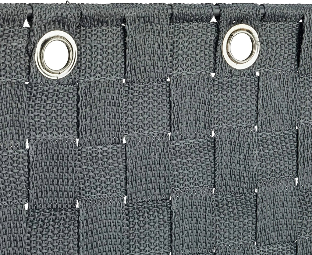Portaoggetti da bagno in tessuto da appendere a parete portaoggetti da appendere 3 scomparti 75 cm metallo e polipropilene grigio 13_0001736