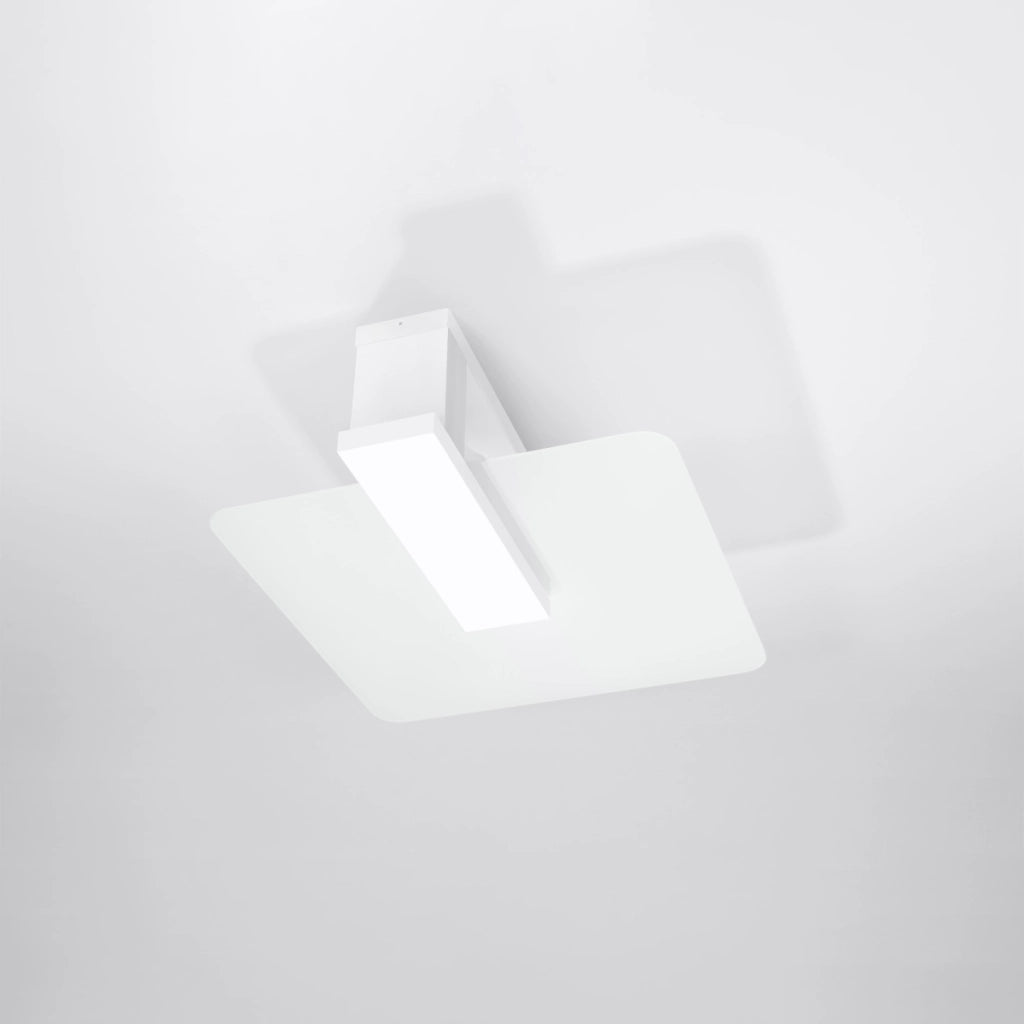 Lampada da parete Lappo Peach Puff 2x15W LED Legno Vetro Bianco Scandinavo