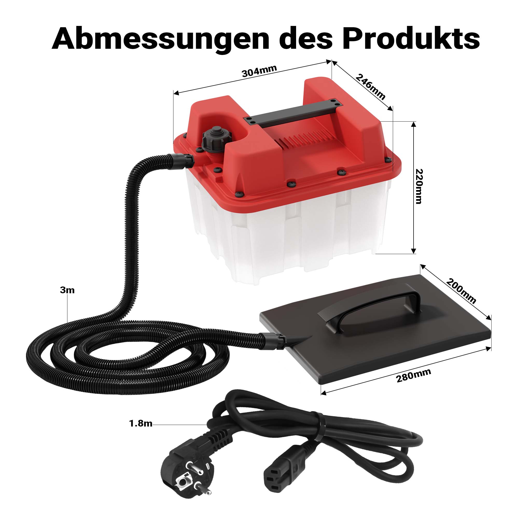 Vaporizzatore per rimozione carta da parati da 2200W 4,5L Staccaparati