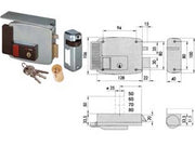 1pz elettroserratura cancelli tetto pulsante interno 11731 mm50 sx cod:ferx.fer153379