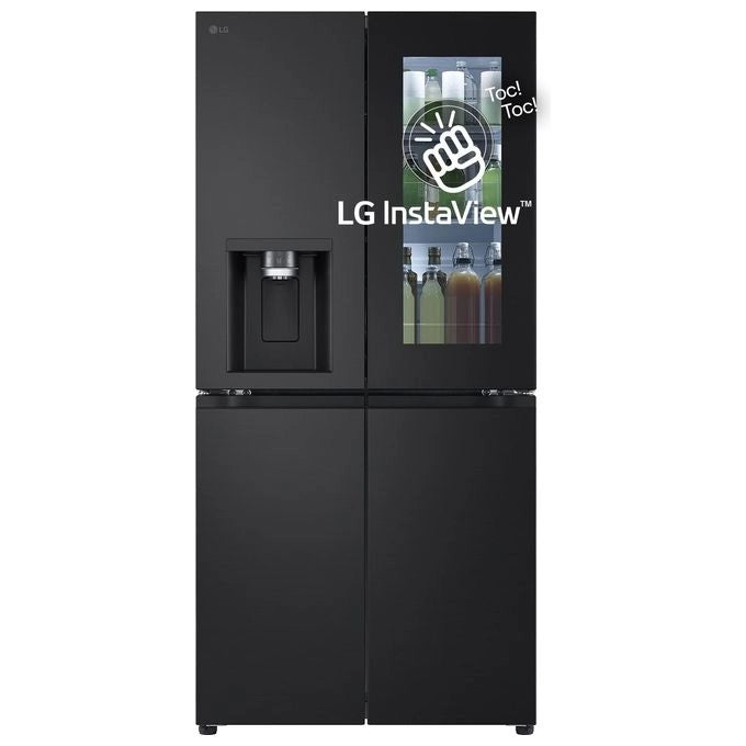 LG InstaView GMG860EPBE Frigorifero Multidoor Slim , Classe E, 508L, Wi-Fi, UVnano, Nero