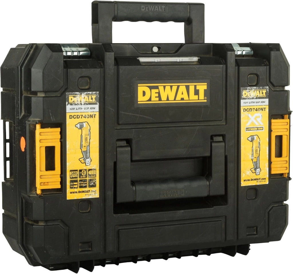 DEWALT Trapano ad angolo in valigetta TSTAK, senza batterie e caricabatterie, DCD740NT-XJ