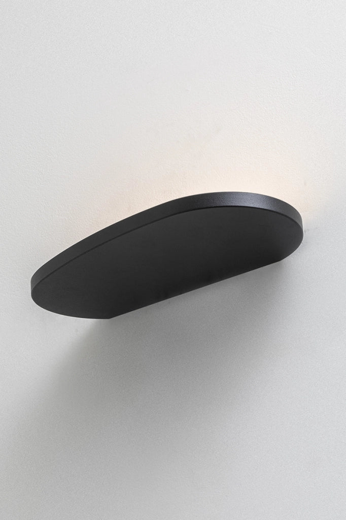 Applique LED BALA 27W Luce Indiretta 2700K Struttura in Alluminio Verniciato Nero - Rossini Illuminazione - Design Moderno ed Elegante