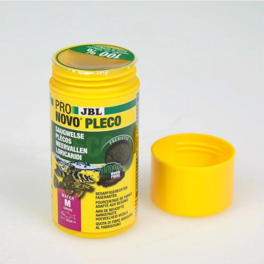 JBL ProNovo Pleco M - Compresse di mangime per loricaridi erbivori da 1 a 20cm Formato: 100 ml