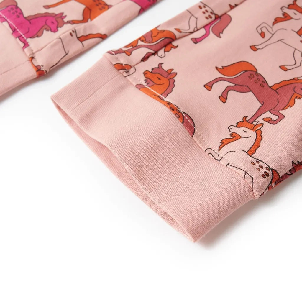 Pigiama per Bambini a Maniche Lunghe Rosa Chiaro 116 13756