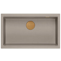 Lavello In Granito Logan 110 Beige Rame