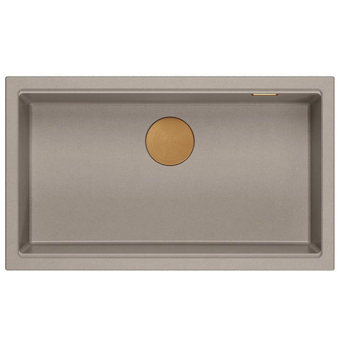 Lavello In Granito Logan 110 Beige Acciaio