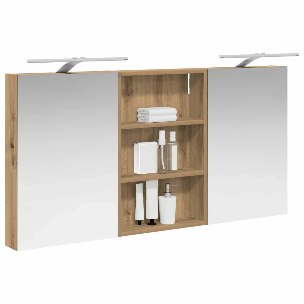 Set di Armadi da Bagno con porta 3 pcs 120 x 10,5 x 60,5 cm 3403743