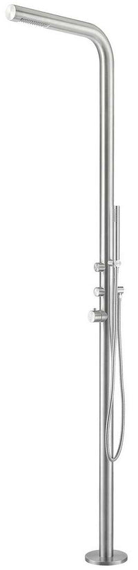 Doccia da Giardino 221x18x56 cm con Doccetta Sined Budoni Inox