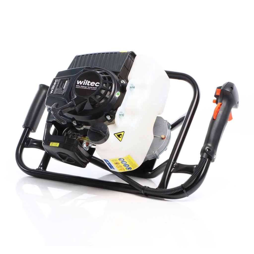 Mototrivella a benzina, motore a 2 tempi di 3 CV 63,3 ccm, con punta elicoidale Ø250mm