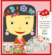 Crea con gli adesivi, 240 adesivi tutti diversi,Djeco,Eta 3-6 anni