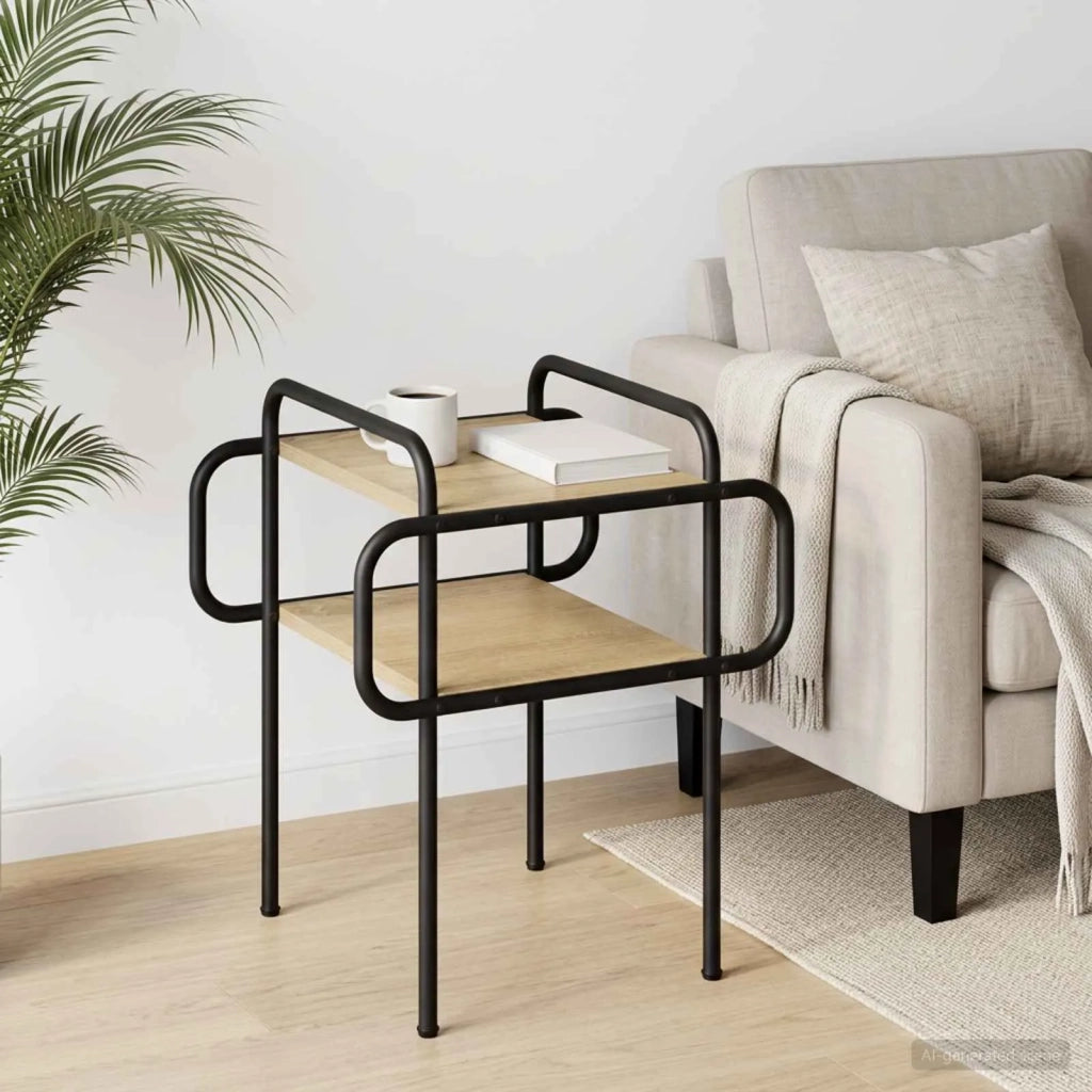 Tavolino da salotto Rovere Sonoma 40 x 40 x 51 cm 8007745