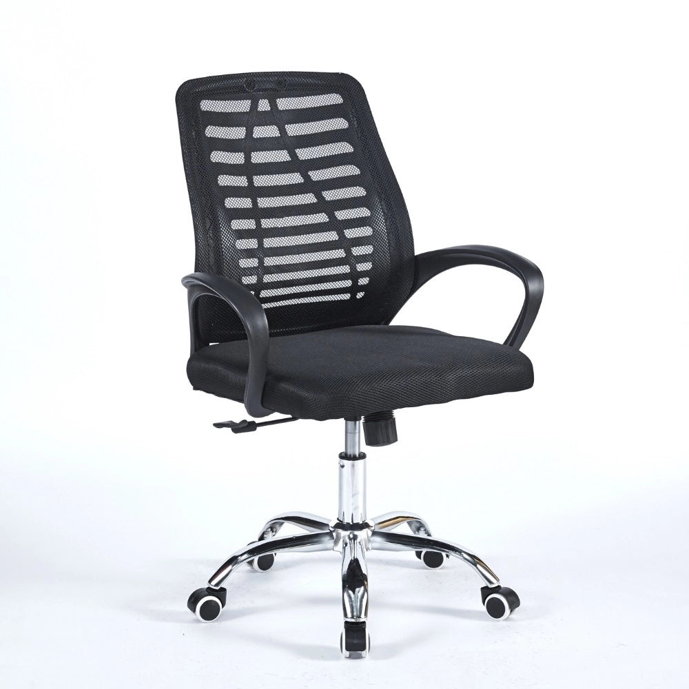 Poltrona ufficio 48x51x88 cm mesh nero