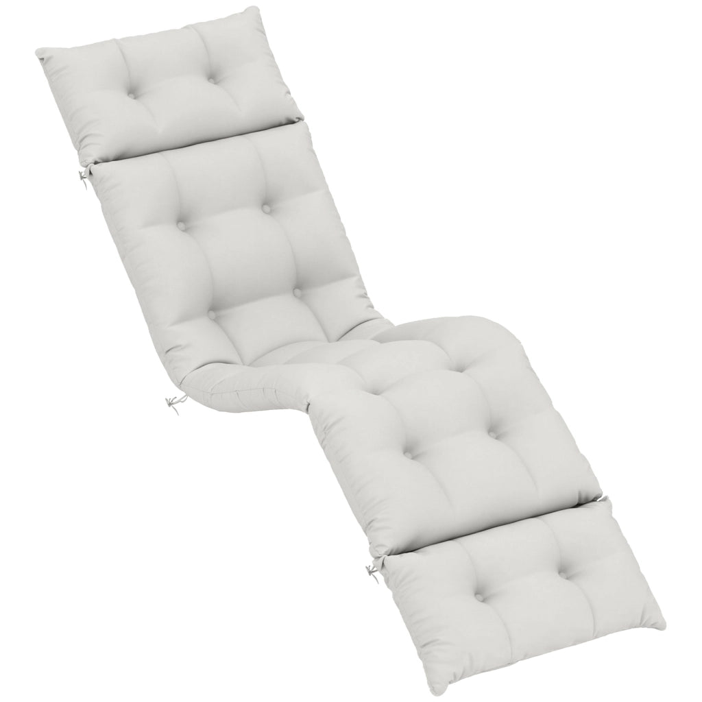 Cuscino per Chaise Longue ¨C zephmum ¨C Grigio Chiaro 190x56x10 cm