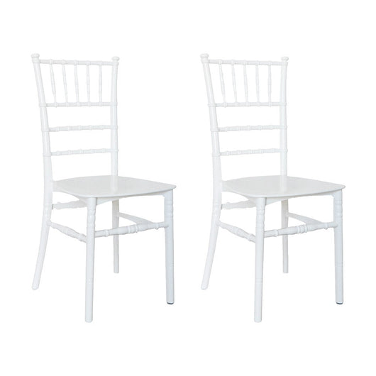Set 2 Sedie 39x40x91 cm di Chiavari Design Classico Bianche