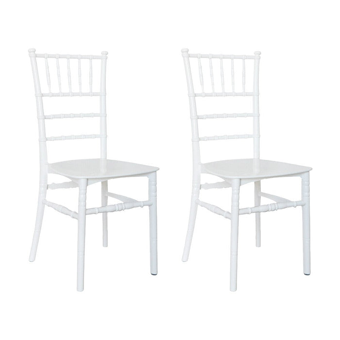 Set 2 Sedie 39x40x91 cm di Chiavari Design Classico Bianche