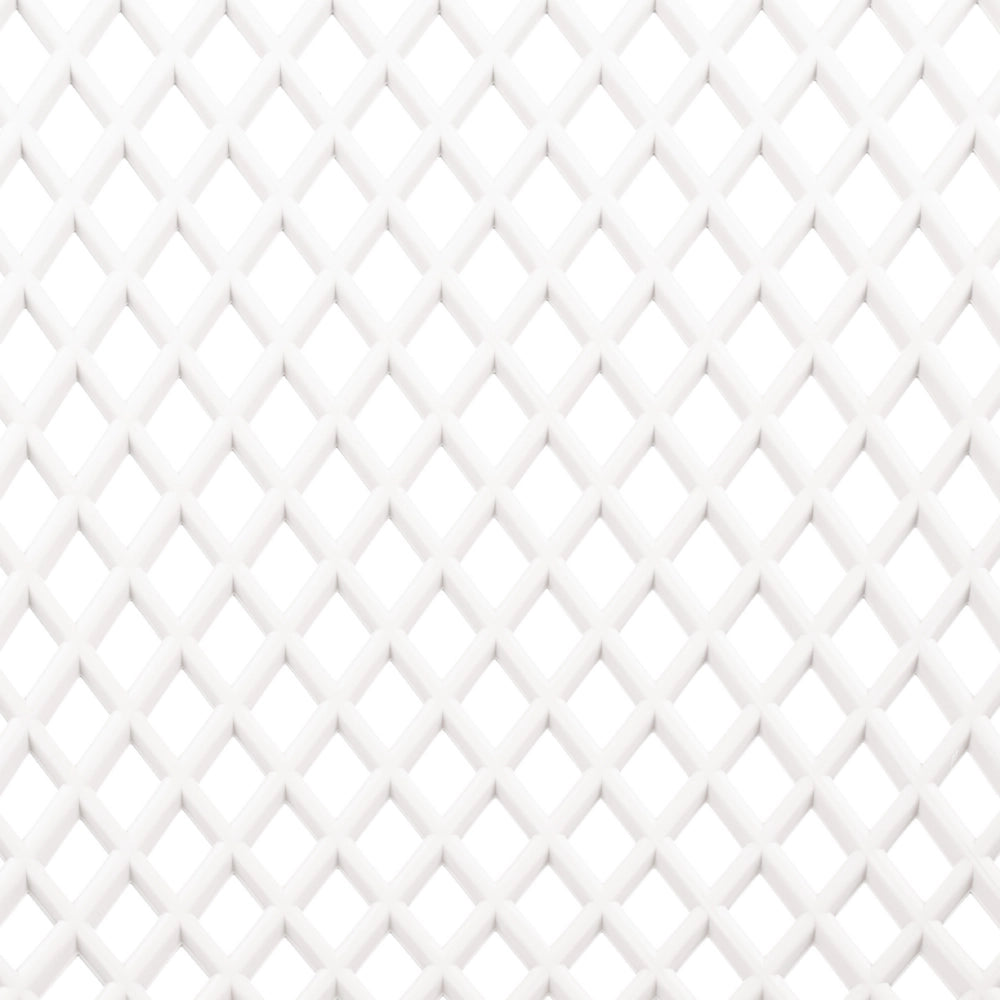 Set di 4 sedie da pranzo Seduta e gambe sintetiche bianco Schienale a rete aperto Design moderno e minimalista