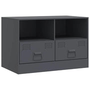 Mobile TV multimediale mensola TV credenza TV sala da pranzo soggiorno camera da letto antracite 67 x 39 x 44 cm acciaio antracite 02_0026394