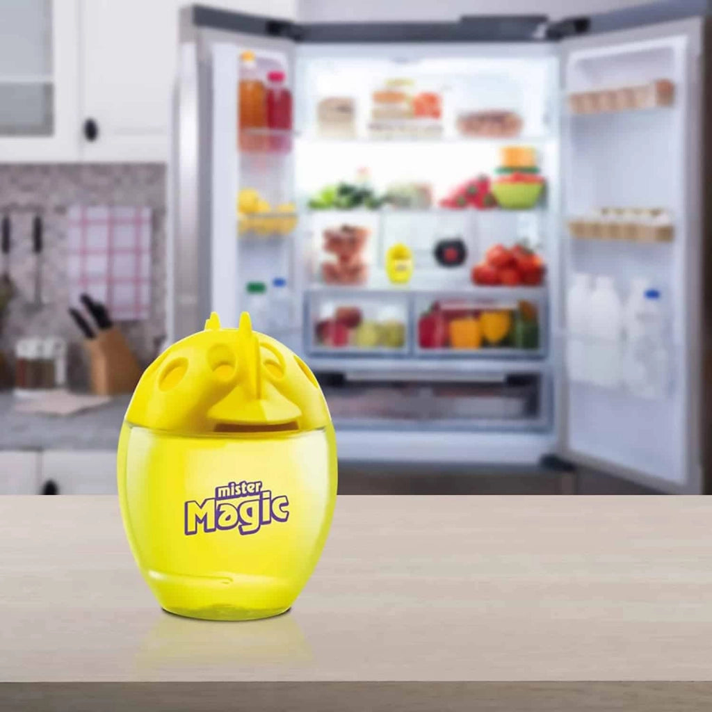 Ovetto Assorbiodori Frigo, 3 Mesi di Durata, Mantiene Inalterato l'Odore dei Cibi, Limone 2pz, Mister Magic