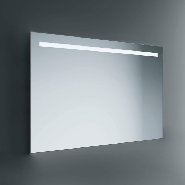 Lineabeta - Specchio LED Europa 80x80cm dimmerabile con cornice grigia