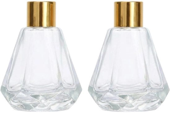 Set di diffusori 2 pezzi - Bicchieri in vetro 60ml - Diffusore di aromaterapia - Chiara - Accessori decorativi - Conservazione costante di profumo