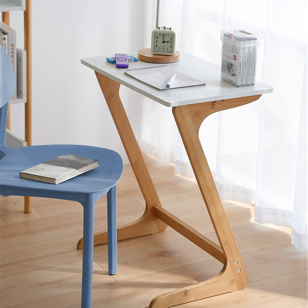 Tavolino Appoggio Porta PC in Bambù per Laptop Portatile Ideale Vicino al Divano