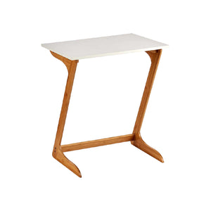 Tavolino Appoggio Porta PC in Bambù per Laptop Portatile Ideale Vicino al Divano