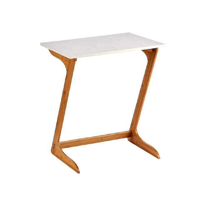 Tavolino Appoggio Porta PC in Bambù per Laptop Portatile Ideale Vicino al Divano