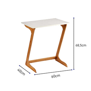 Tavolino Appoggio Porta PC in Bambù per Laptop Portatile Ideale Vicino al Divano