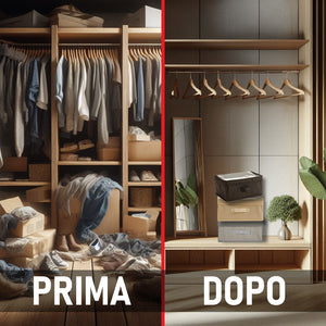 Scatole Kit 3pz TNT e PVC Ideali per il Cambio Stagione Contenitore Salvaspazio