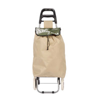 Carrello Porta Spesa Metallo Zincato Maniglia 2 Ruote Capacità borsa 33L