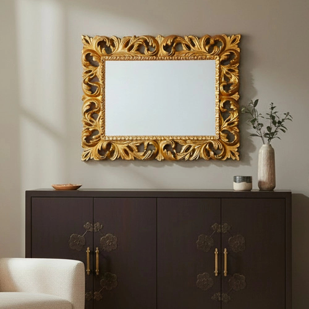 Specchiera Madrid 101x82h colore oro