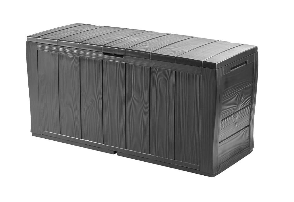 Baule da Giardino Multiuso Sherwood Grafite 270 Litri 117 x 45 x 58 cm Keter
