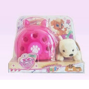 Trade Shop - Trasportino Fuffy Cane Cagnolino Trasporto Giocattolo Gioco Bambina -