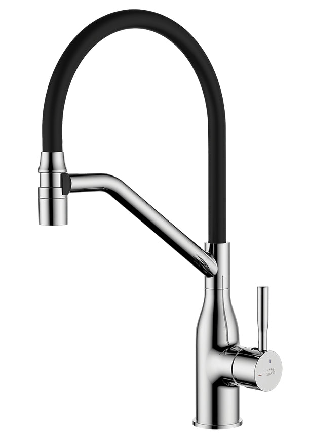 Rubinetto Lavello Cromato| Beccuccio Flessibile a U, Design Moderno e Risparmio Idrico