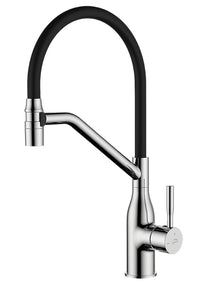 Rubinetto Lavello Cromato| Beccuccio Flessibile a U, Design Moderno e Risparmio Idrico