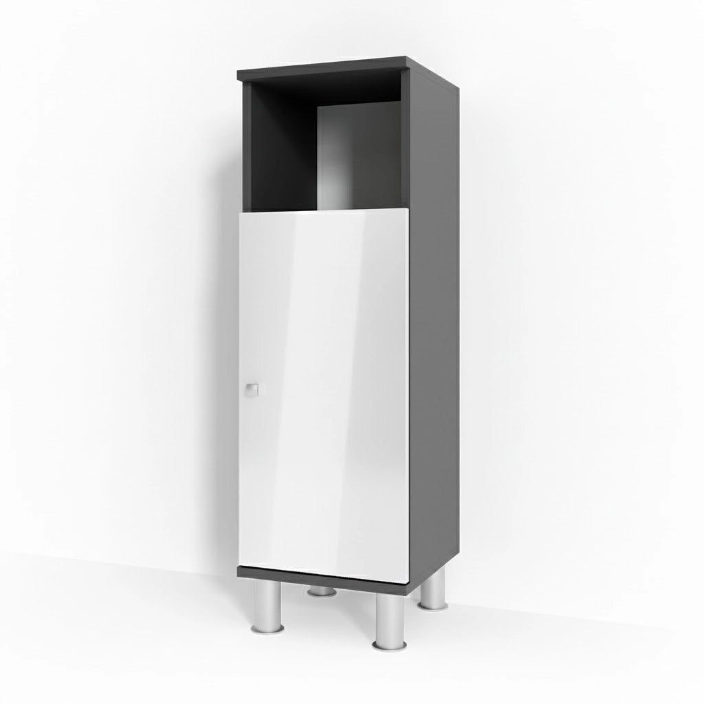 Mobiletto bagno Fynn Antracite 30 x 95 cm Vicco