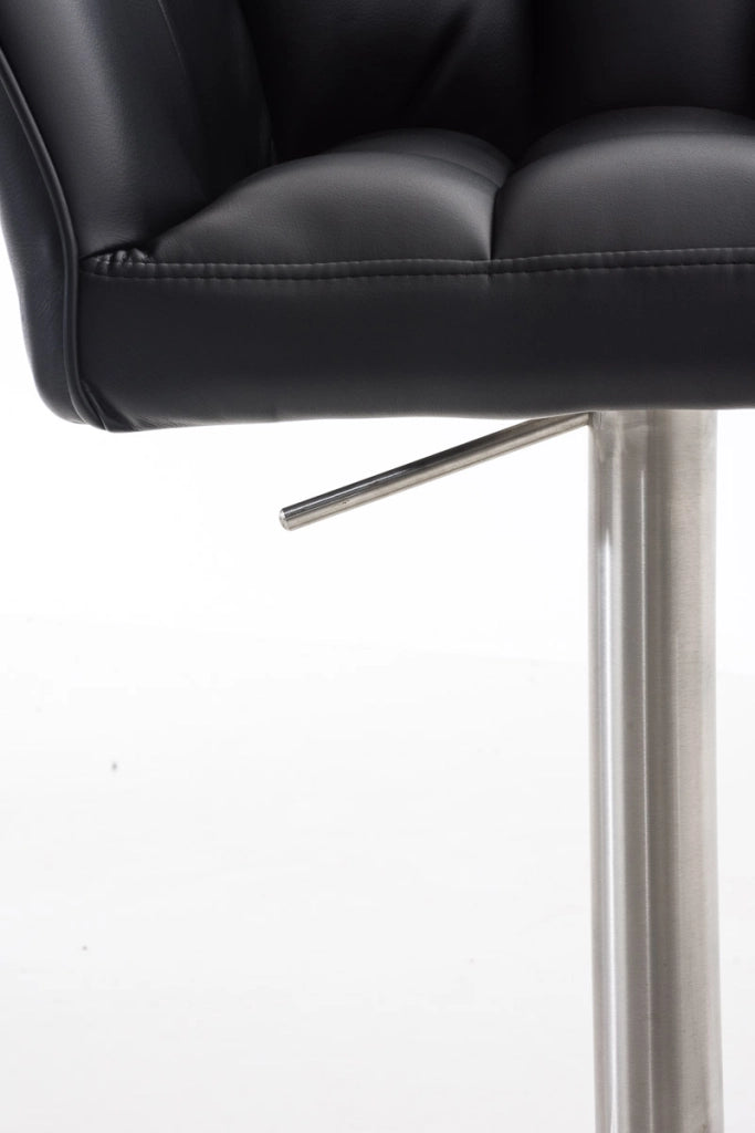 Set 2 sgabelli bar Damaso ecopelle acciaio inox 2