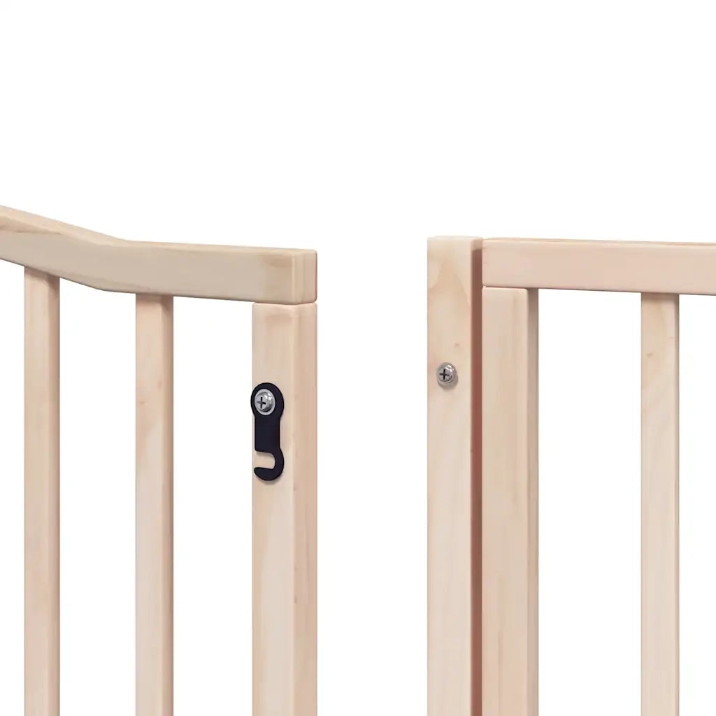 Cancello per Cani Porta Pieghevole 8 Pannelli 640 cm in Pioppo CFW9813499